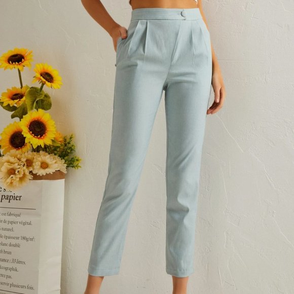 Mint Green High Waist Pants - Size M - Picture 1 of 3